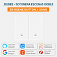 Zigbee - Botonera Interruptor Inteligente Escenas Doble - Tuya Smart Life - Miniatura 1