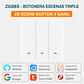 Zigbee - Botonera Interruptor Inteligente Escenas Triple - Tuya Smart Life - Miniatura 1