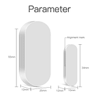 Zigbee - Sensor de Apertura Puertas y Ventanas Batería CR2032 - Tuya Smart Life