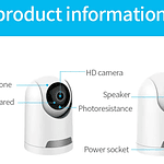 WiFi - Cámara de Vigilancia 3MP - 2.4 Ghz - 355 Grados - Tuya Smart Life