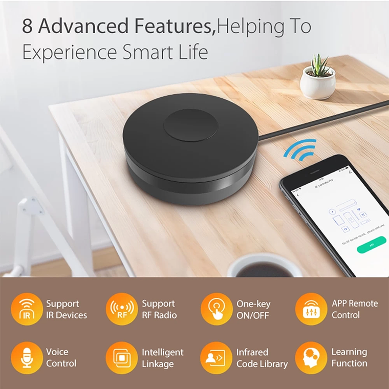 WiFi - Mini Control Remoto Universal WiFi IR - Tuya Smart Life 2