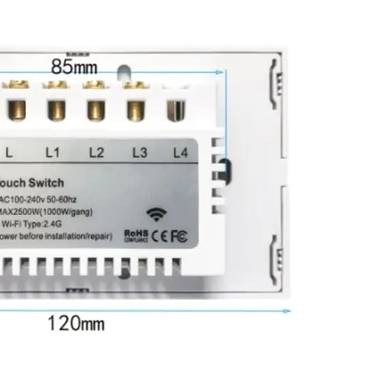 Apagador Inteligente Zigbee Doble Tuya Smart Life