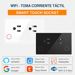 WiFi - Toma Corriente Táctil Inteligente Smart Socket - Tuya Smart Life
