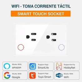 WiFi - Toma Corriente Táctil Inteligente Smart Socket - Tuya Smart Life