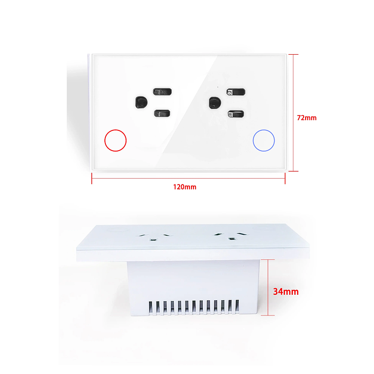 WiFi - Toma Corriente Táctil Inteligente Smart Socket - Tuya Smart Life 6