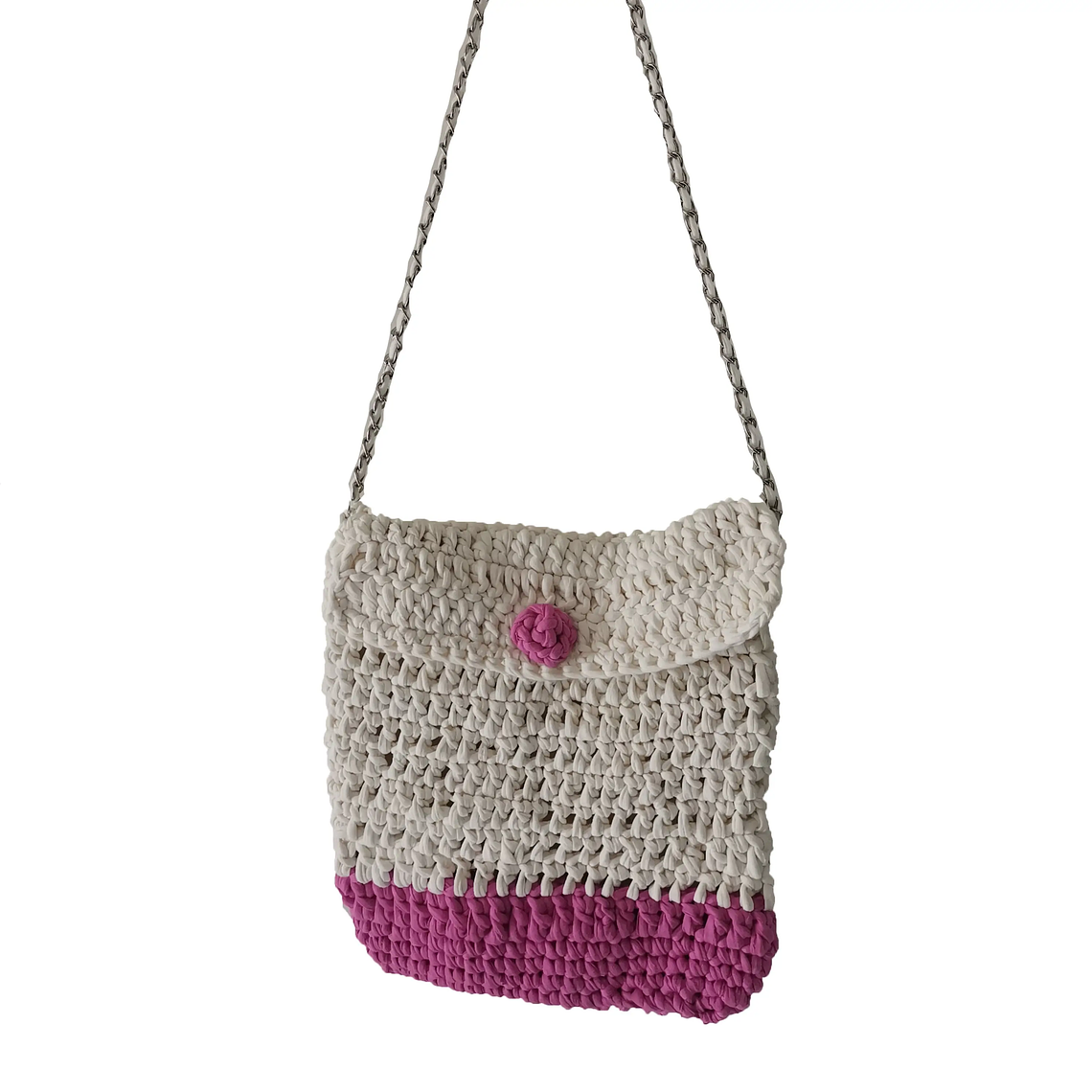 Bolso Tejido a Mano en Trapillo 1