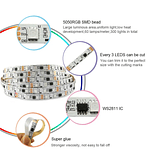 WiFi - Cinta / Tira LED RGBIC 5 Metros Musical - Tuya Smart Life