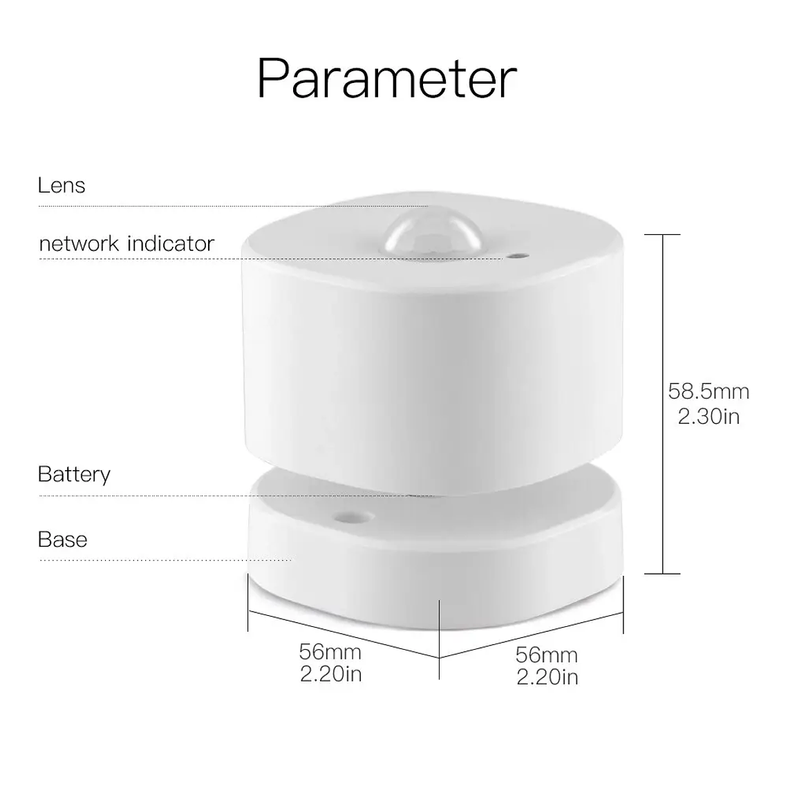 Zigbee - Sensor Movimiento PIR / Iluminancia Modular - Tuya Smart Life 7
