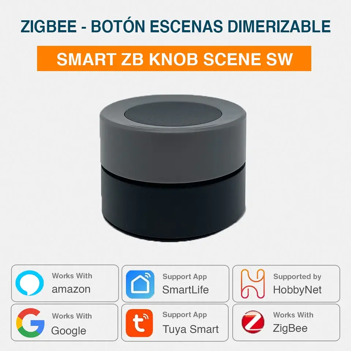 Zigbee - Botón Escenas Knob Dimerizable - Tuya Smart Life 1