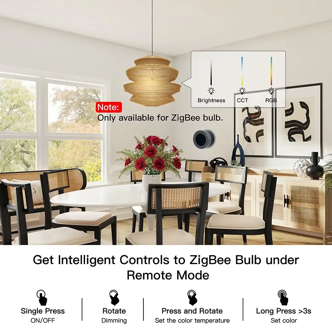Zigbee - Botón Escenas Knob Dimerizable - Tuya Smart Life 4