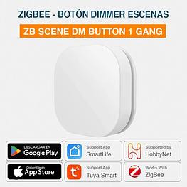 Zigbee - Botón Inalambrico y de Atenuación - Tuya Smart Life