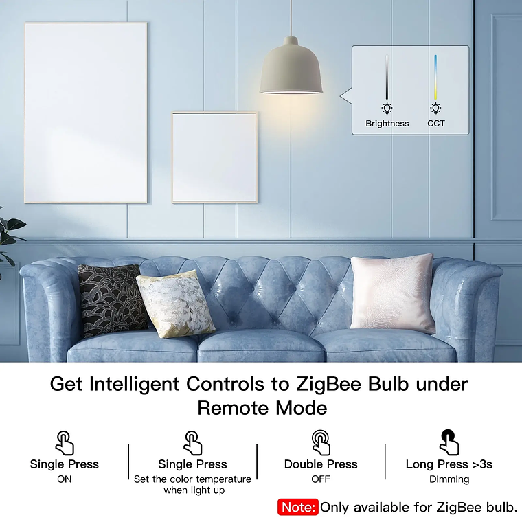 Zigbee - Botón Inalambrico y de Atenuación - Tuya Smart Life 4