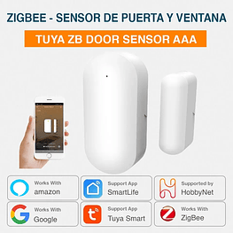 Zigbee - Sensor De Puertas y Ventanas Batería AAA - Tuya Smart Life