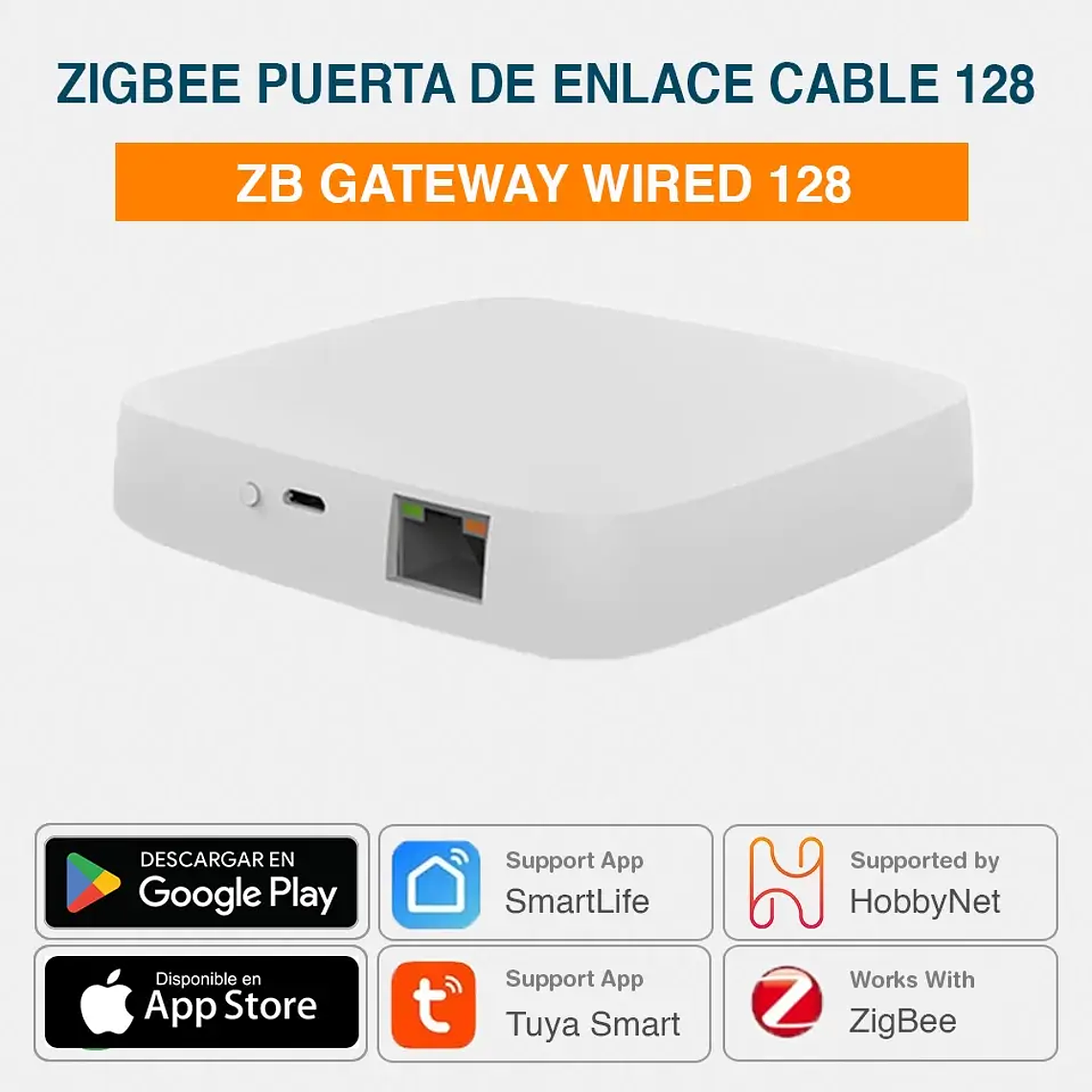 Zigbee - Puerta de Enlace - Gateway Wired 128 - Tuya Smart Life 1