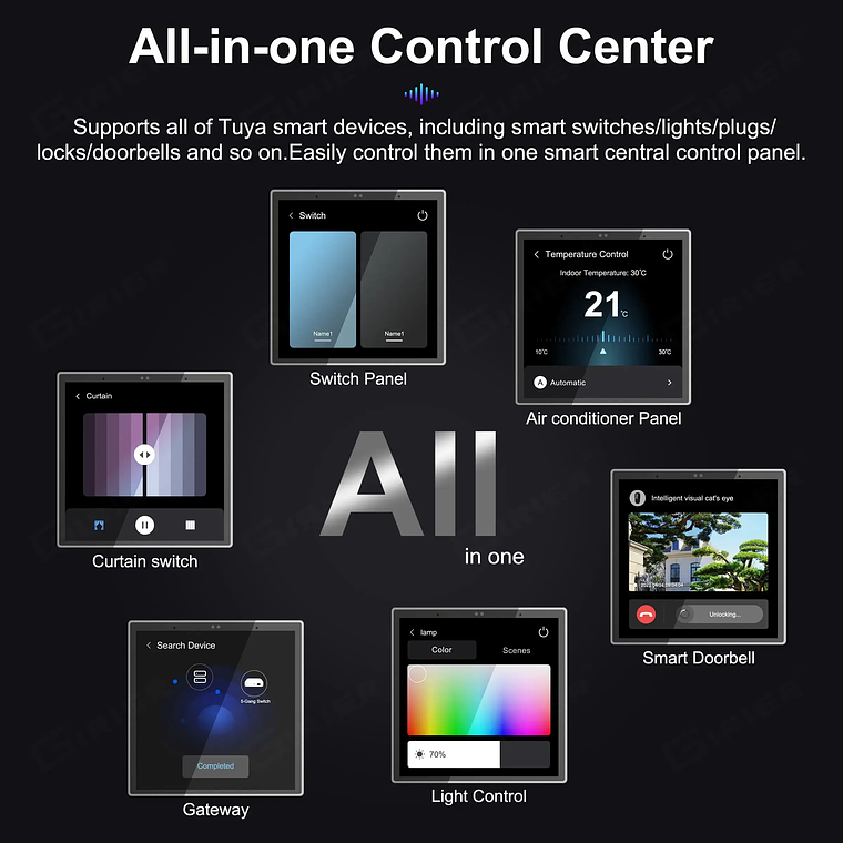 WiFi - Panel de Control Central Alexa Integrado - Tuya Smart Life 6