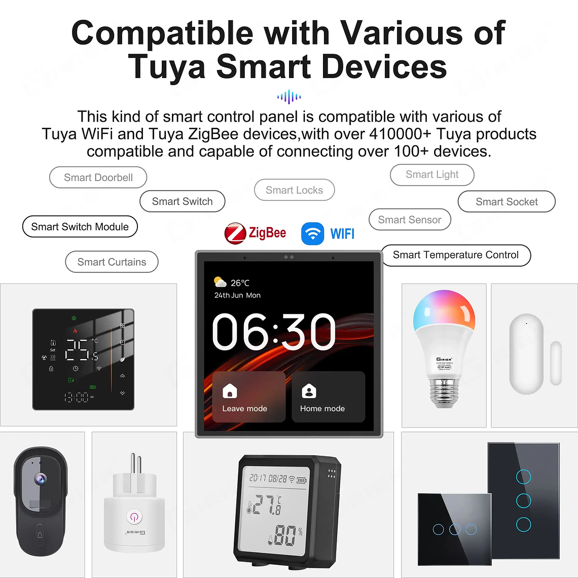 WiFi - Panel de Control Central Alexa Integrado - Tuya Smart Life 8