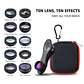 Kit De Lentes Para Celular Apexel 10 En 1 APL-DG10 - Miniatura 2