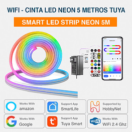 WiFi - Cinta / Tira LED NEON 5 Metros Musical - Tuya Smart Life