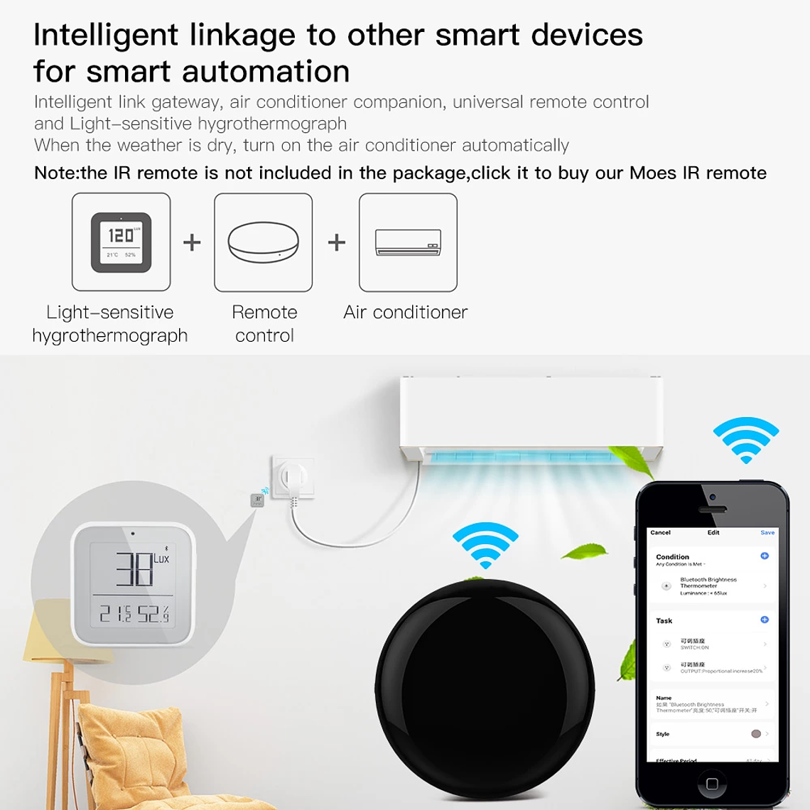 Zigbee - Sensor de Temperatura, Humedad e Iluminancia - Tuya Smart Life 4