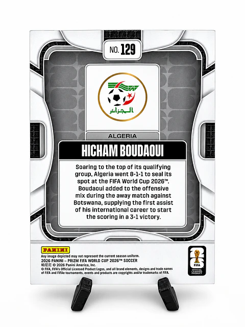 Hicham Boudaoui – Algeria | Panini Prizm FIFA World Cup 2026 RC