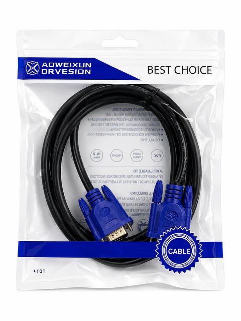 Cable VGA Macho a Macho 1.5M – AOWEIXUN