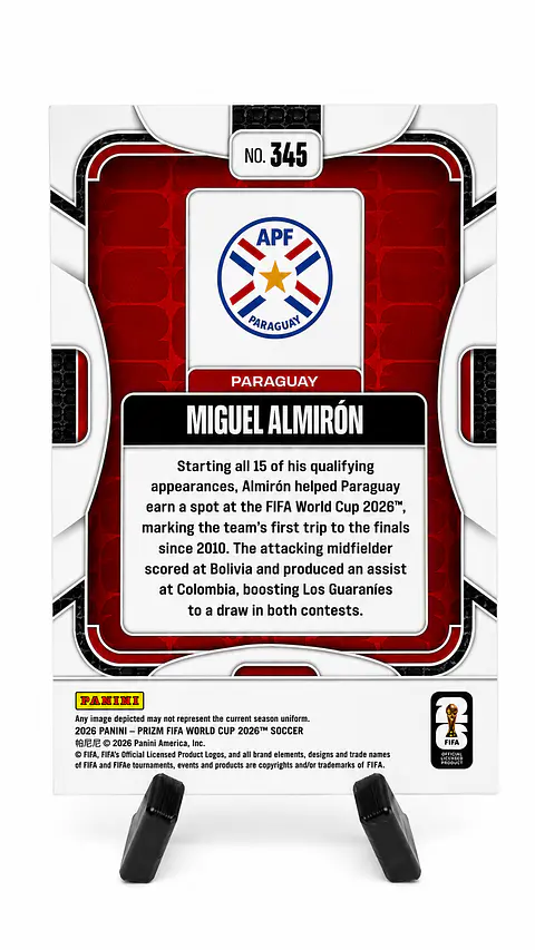 Miguel Almirón – Paraguay | Panini Prizm FIFA World Cup 2026 #345