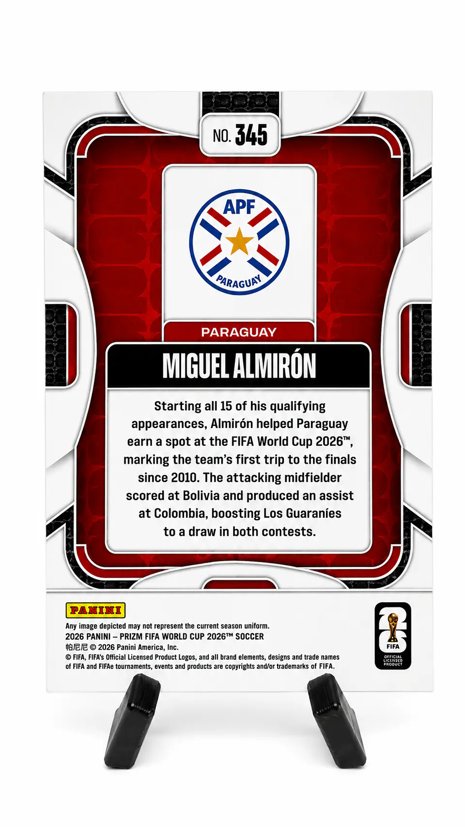 Miguel Almirón – Paraguay | Panini Prizm FIFA World Cup 2026 #345 2