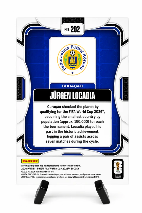 Jürgen Locadia | Curazao | Panini Prizm FIFA World Cup 2026 #202