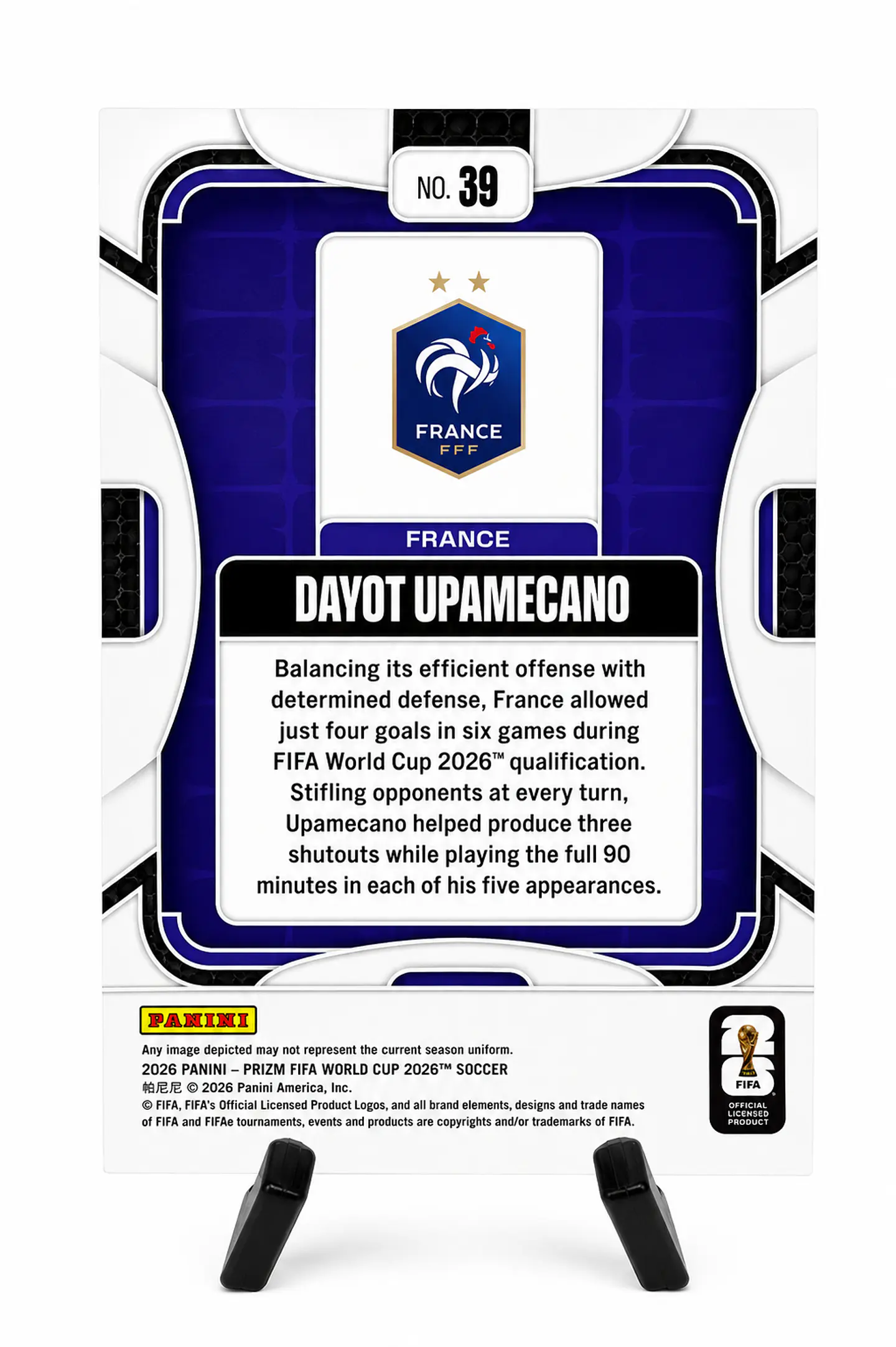 Dayot Upamecano – Panini Prizm FIFA World Cup 2026 2