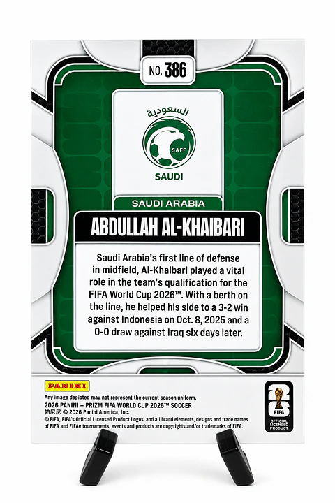 Abdullah Al-Khaibari RC – Panini Prizm FIFA World Cup 2026