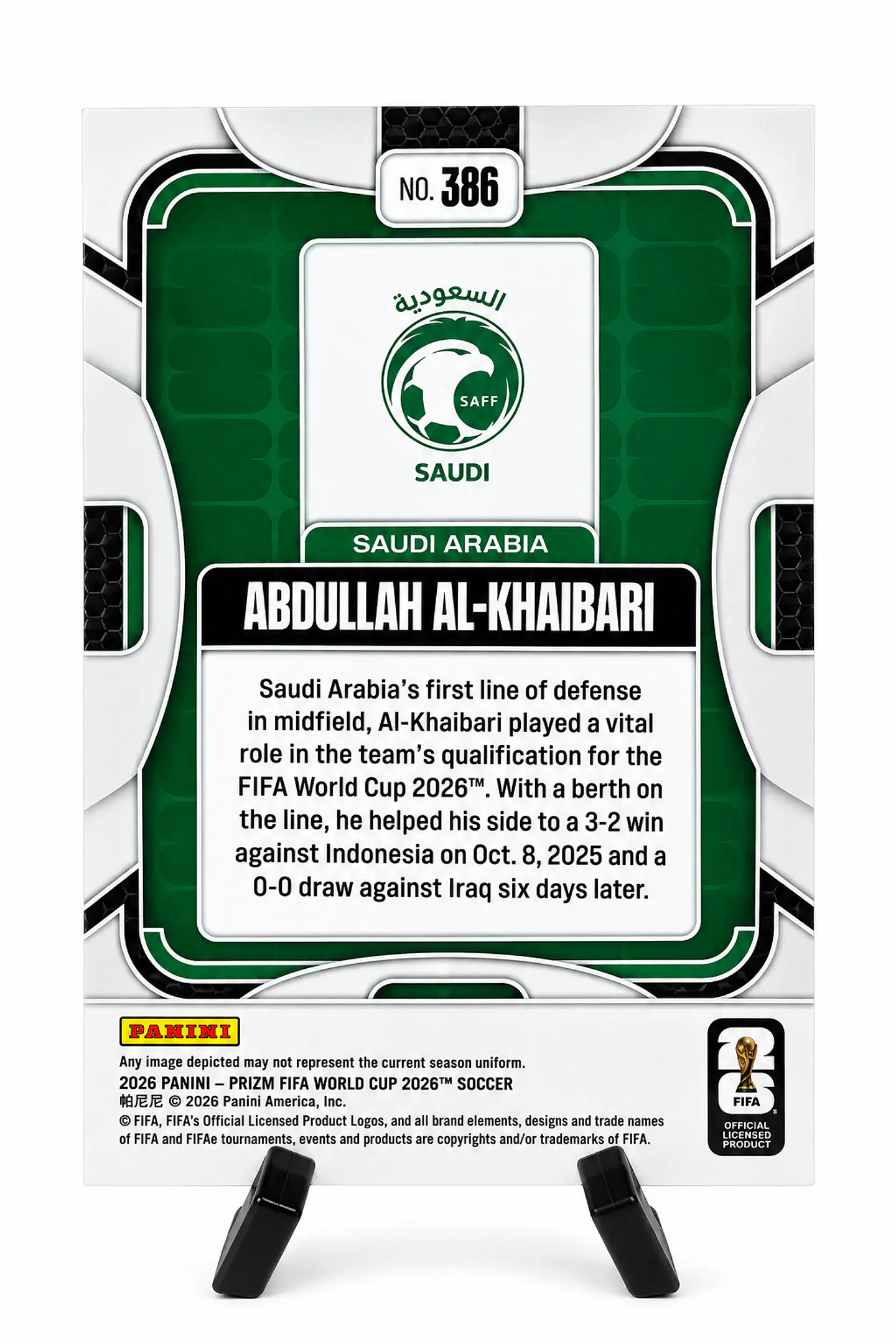 Abdullah Al-Khaibari RC – Panini Prizm FIFA World Cup 2026 2