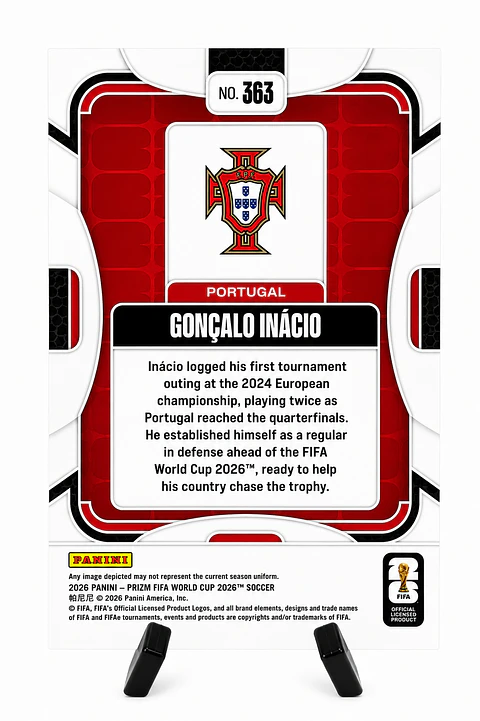 Gonçalo Inácio | Portugal #363 – Panini Prizm FIFA World Cup 2026