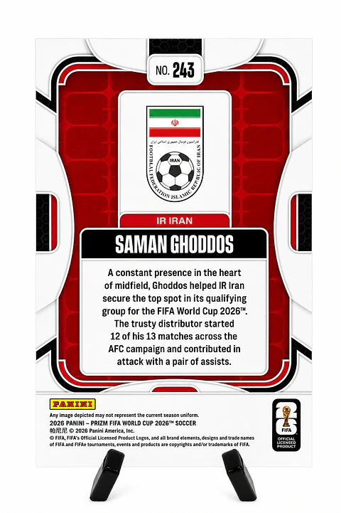 Saman Ghoddos – Panini Prizm FIFA World Cup 2026