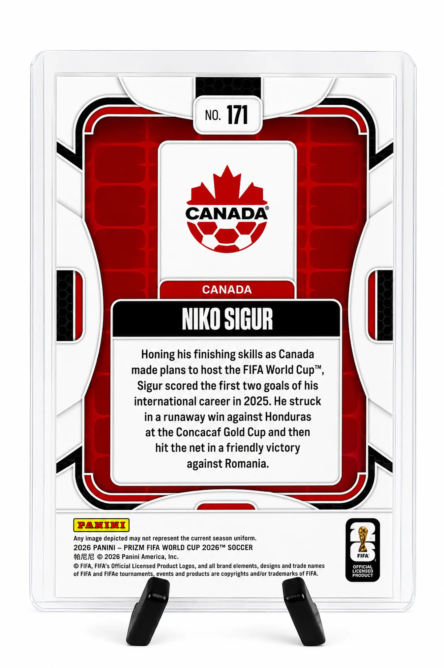 Niko Sigur – Panini Prizm FIFA World Cup 2026 RC 2