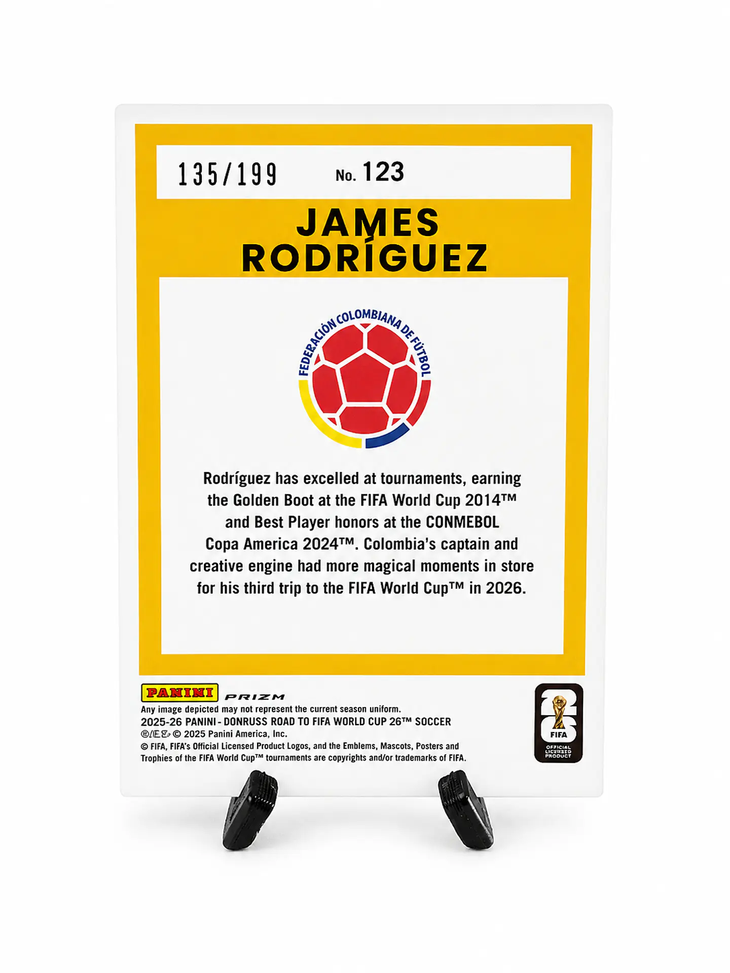 JAMES RODRÍGUEZ – PANINI PRIZM ROAD TO FIFA WORLD CUP 2026 2