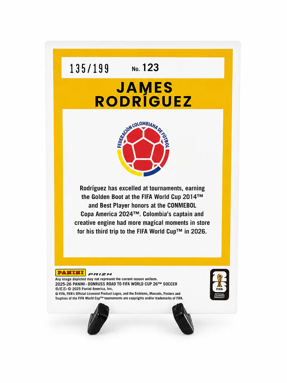 JAMES RODRÍGUEZ – PANINI PRIZM ROAD TO FIFA WORLD CUP 2026 2