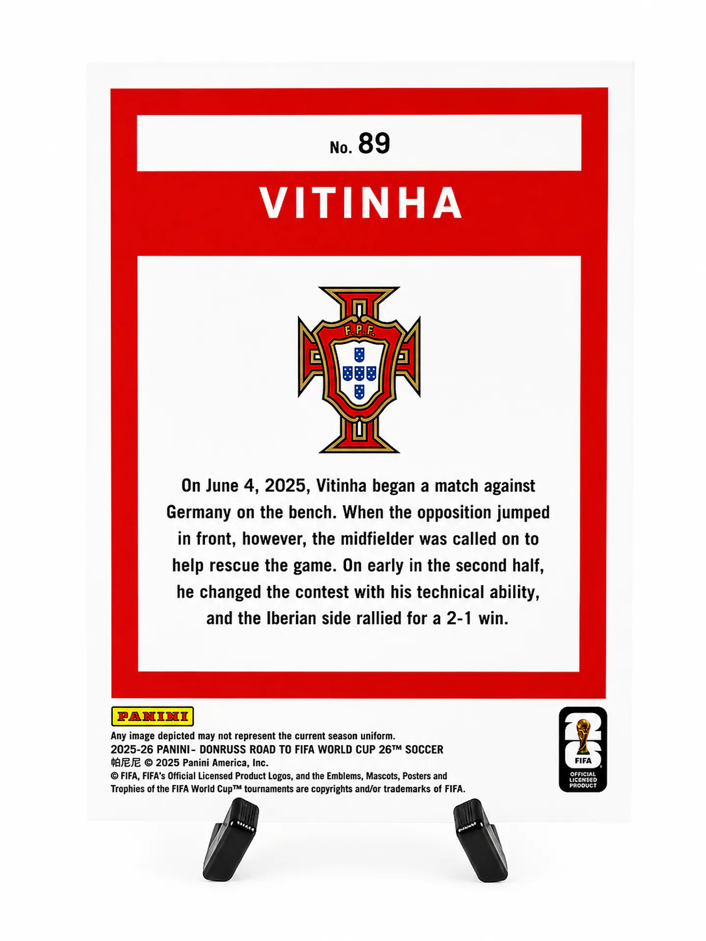 Vitinha – Road to FIFA World Cup 26 | Panini Donruss 2