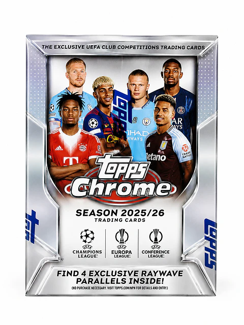 TOPPS CHROME UEFA CLUB COMPETITIONS 2025/26 – BLASTER BOX
