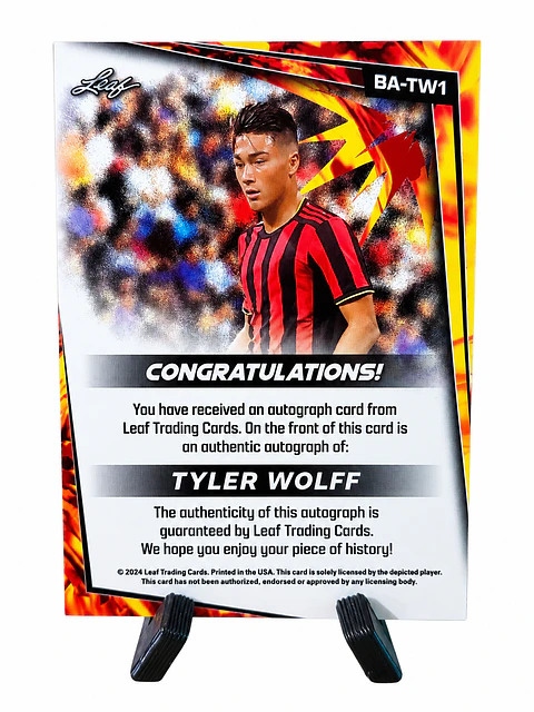 Tyler Wolff – Leaf Soccer 2024 Autograph #BA-TW1