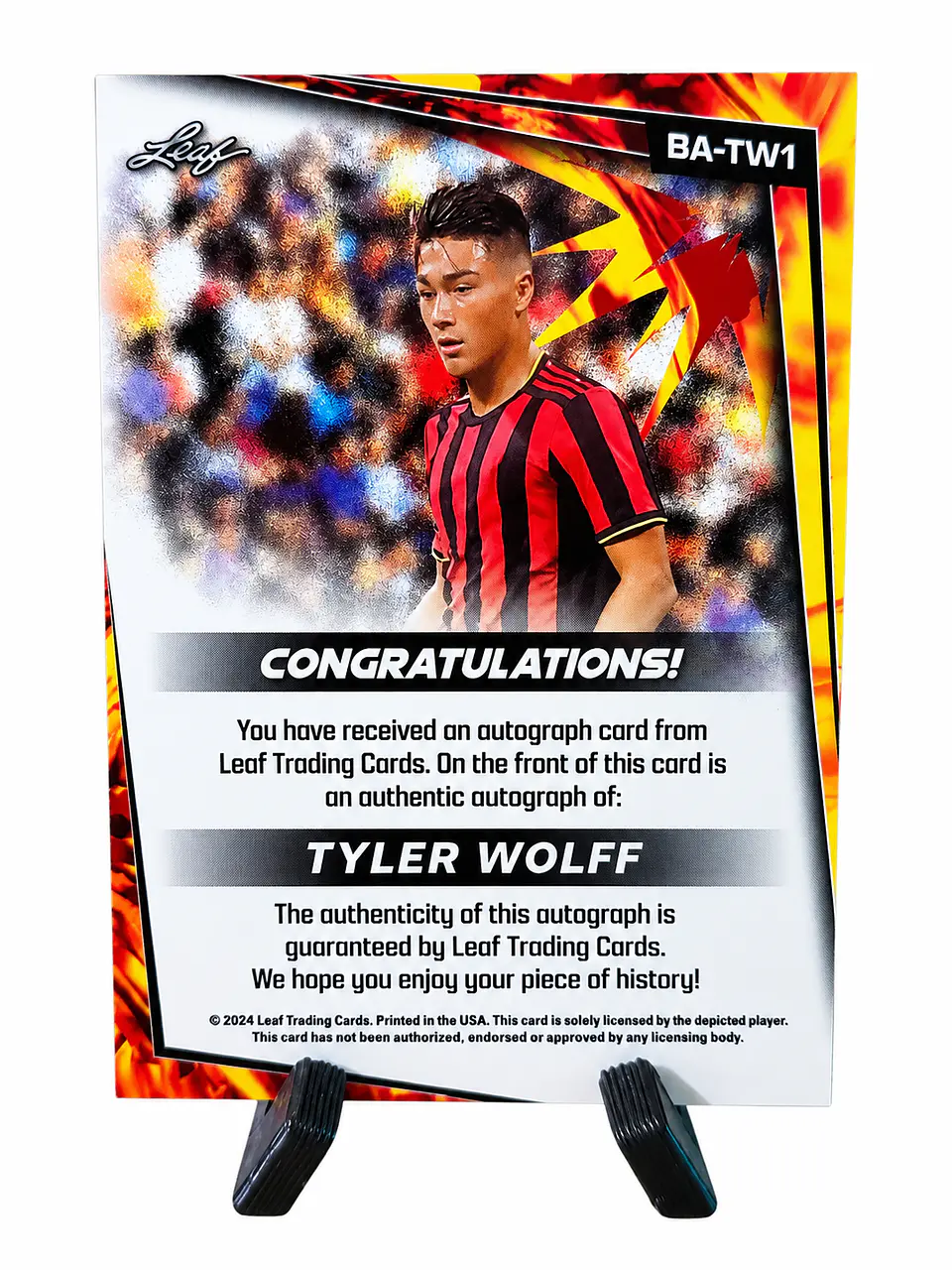 Tyler Wolff – Leaf Soccer 2024 Autograph #BA-TW1 2