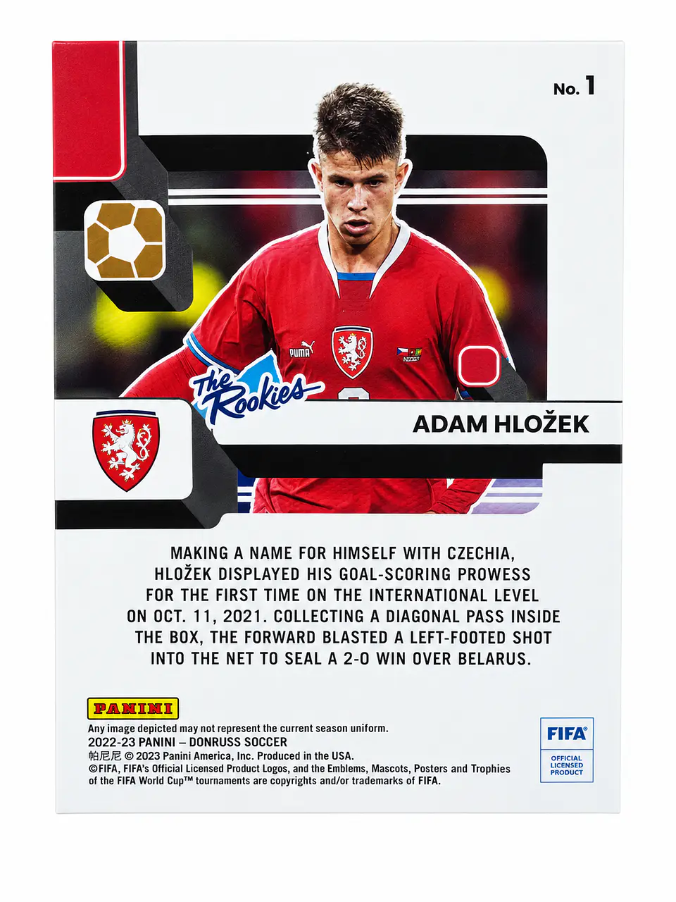Adam Hložek – The Rookies #1 | Donruss Soccer 2022-23 2