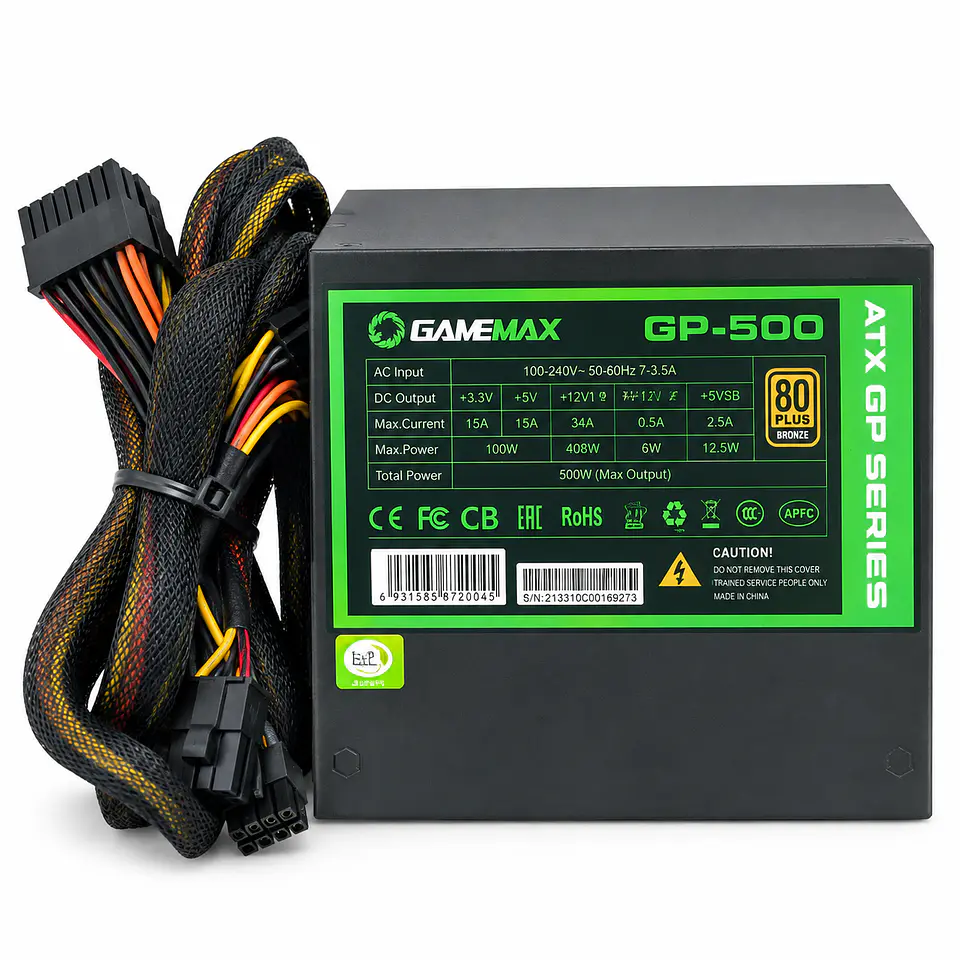  FUENTE EVGA 500W 80 PLUS  2