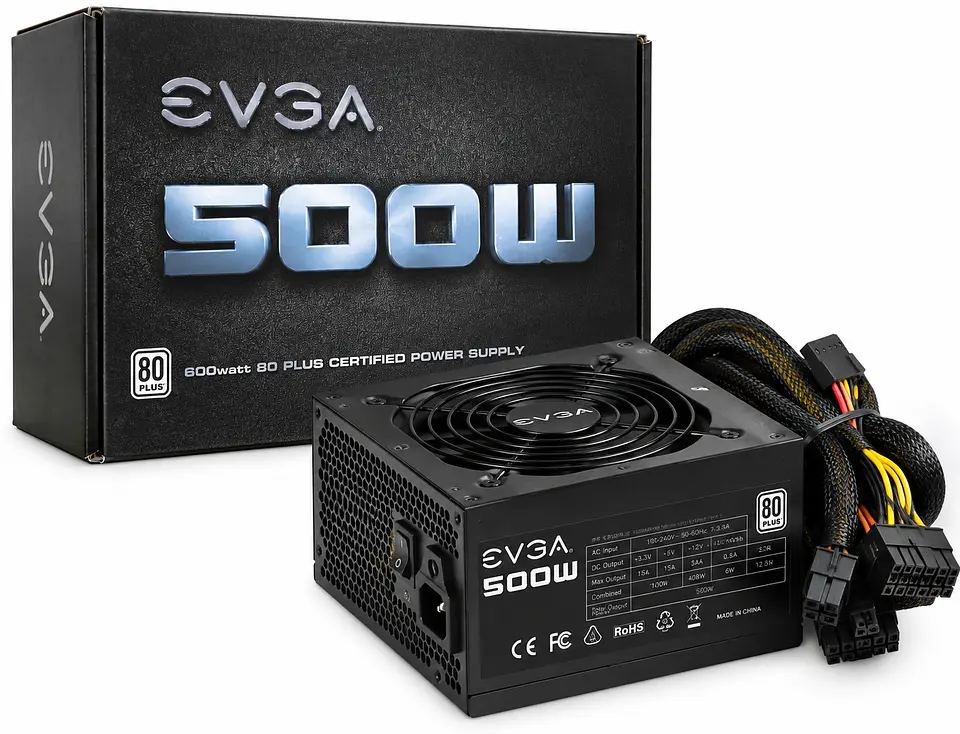  FUENTE EVGA 500W 80 PLUS  1