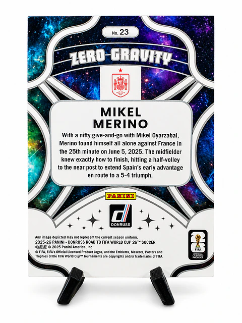 Mikel Merino – Donruss Zero Gravity No. 23 | Road to FIFA World Cup 2026