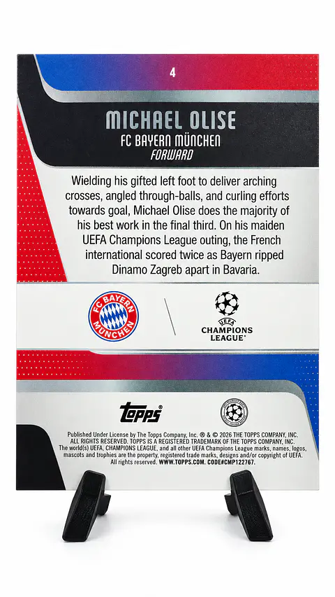 Michael Olise – FC Bayern München #4 | Topps UEFA Champions League