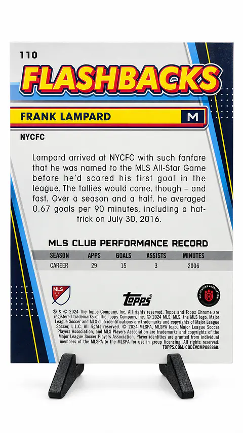 Frank Lampard – Flashbacks #110 | Topps Chrome MLS 2024