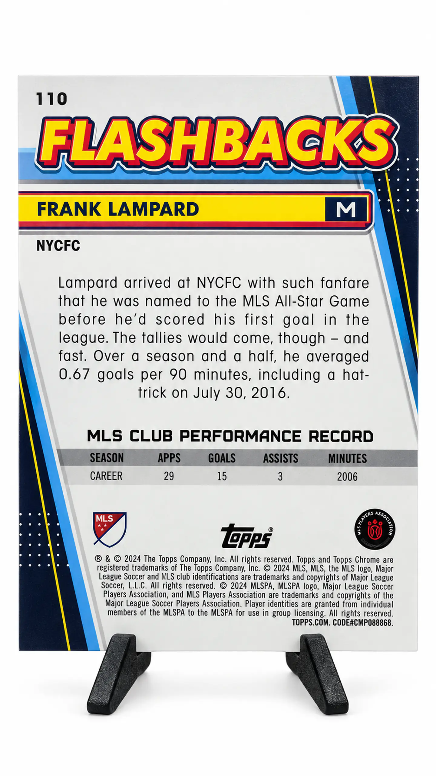 Frank Lampard – Flashbacks #110 | Topps Chrome MLS 2024 2
