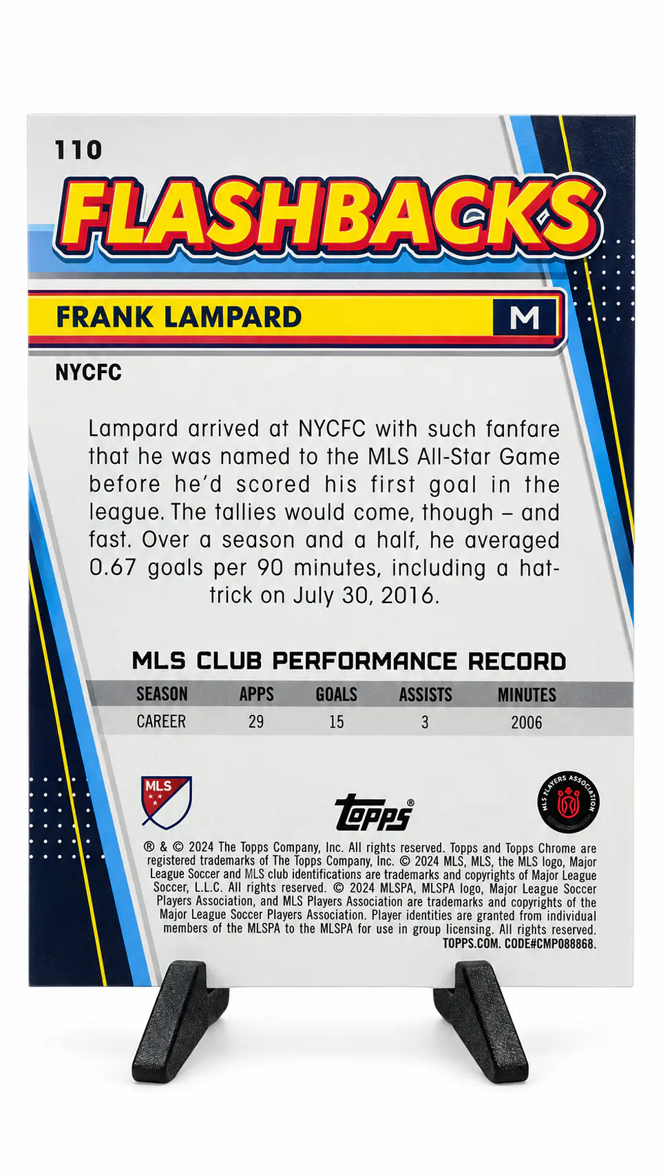 Frank Lampard – Flashbacks #110 | Topps Chrome MLS 2024 2