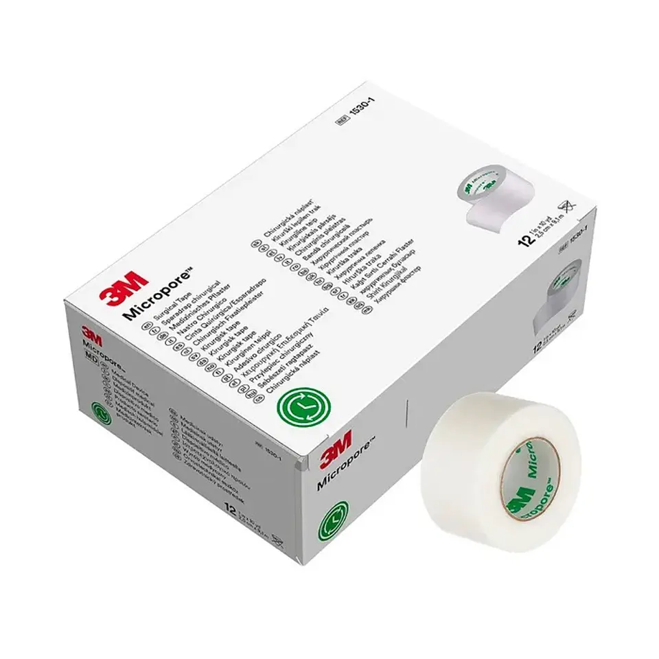 Micropore® Cinta Quirúrgica de Papel- Microporosa respirable, no oclusiva. 1