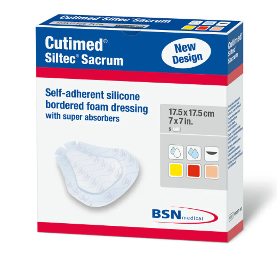 CUTIMED SILTEC SACRUM 17.5 X 17.5CM 1